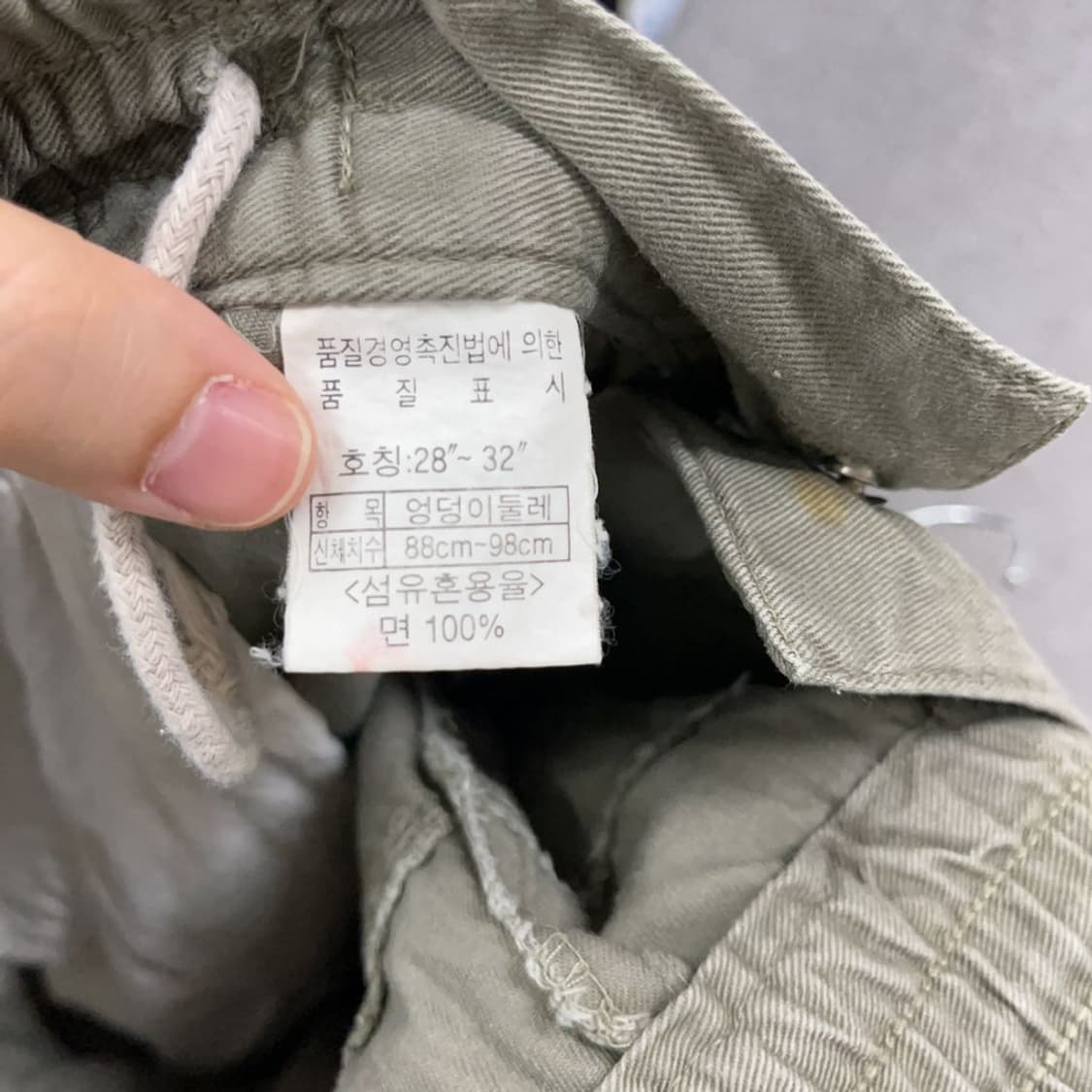 빈티지 멀티포켓 카고 반바지 32인치 K03251 상품이미지3