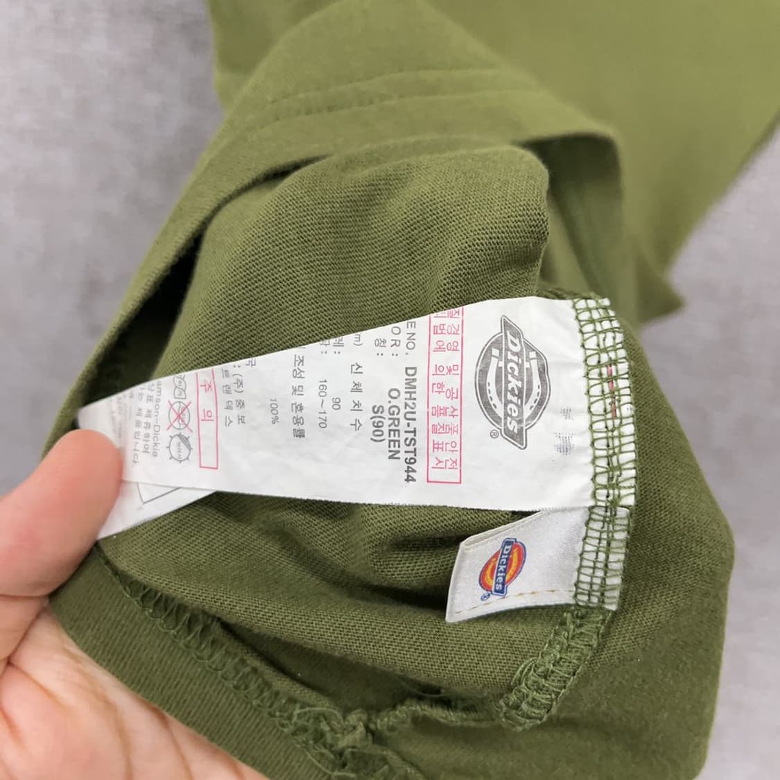 디키즈 카키 빅로고 반팔티 85 K03527 상품이미지4