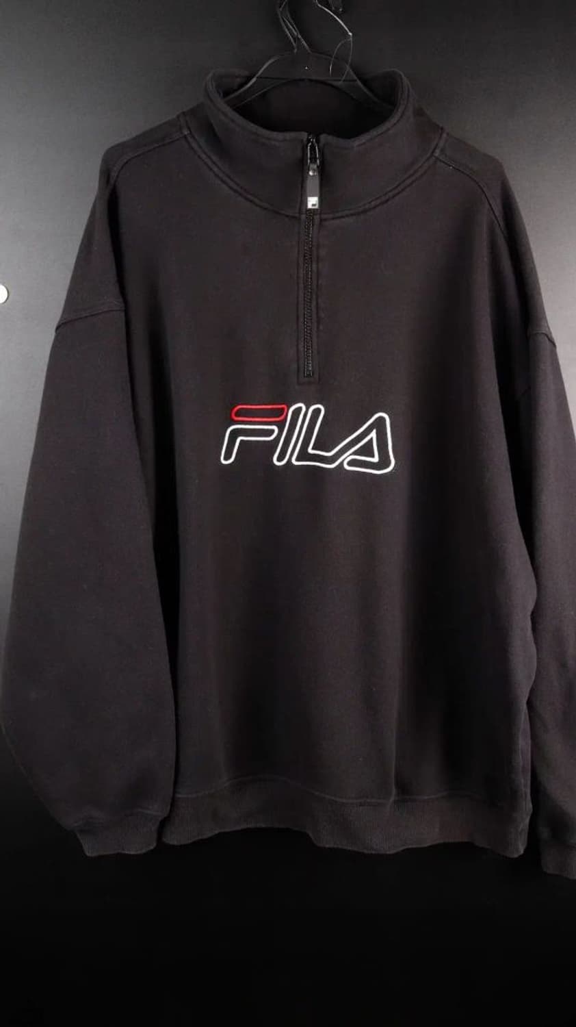 [2XL]휠라 블랙 집업 쟈켓 상품이미지4