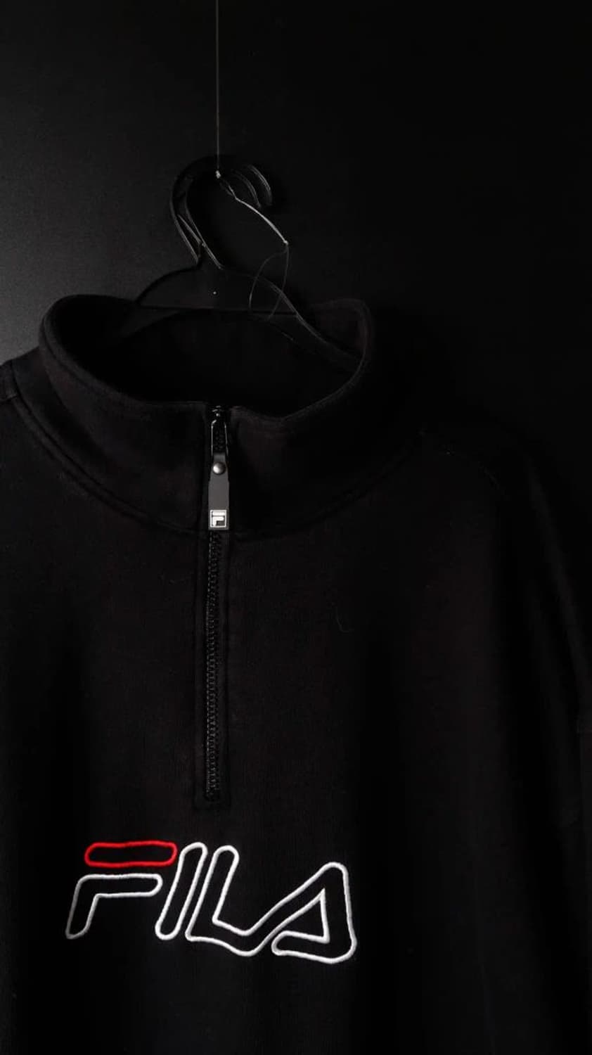 [2XL]휠라 블랙 집업 쟈켓 상품이미지5