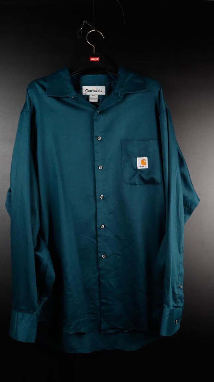 [2XL] 칼하트 녹색 빅사이즈셔츠 상품이미지1