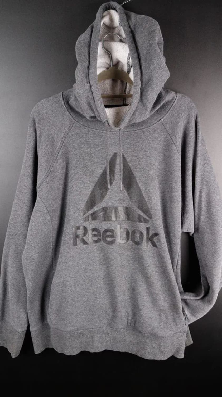 [2XL] 리복 빅로고 회색후드티 상품이미지1