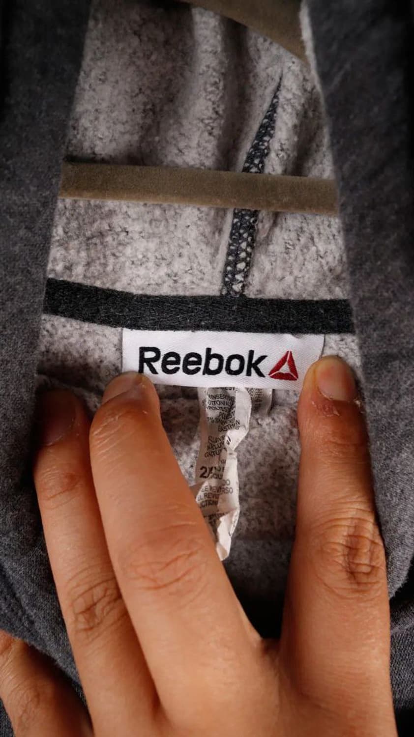 [2XL] 리복 빅로고 회색후드티 상품이미지4