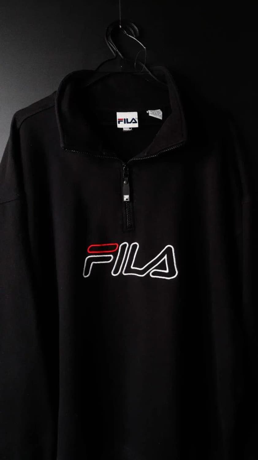 [2XL]휠라 블랙 집업 쟈켓 상품이미지6