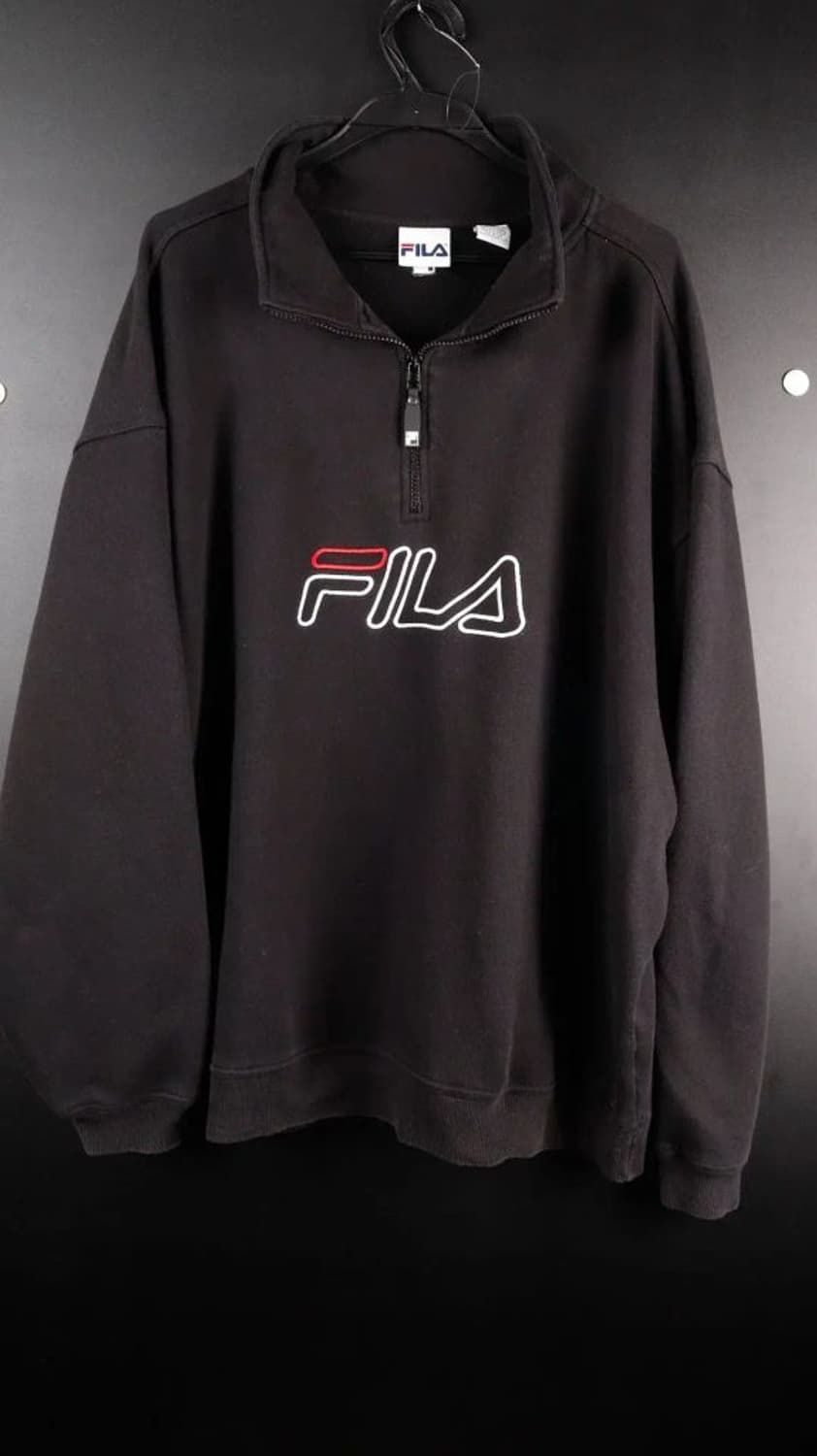 [2XL]휠라 블랙 집업 쟈켓 상품이미지7