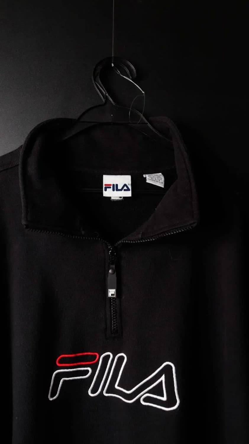 [2XL]휠라 블랙 집업 쟈켓 상품이미지8