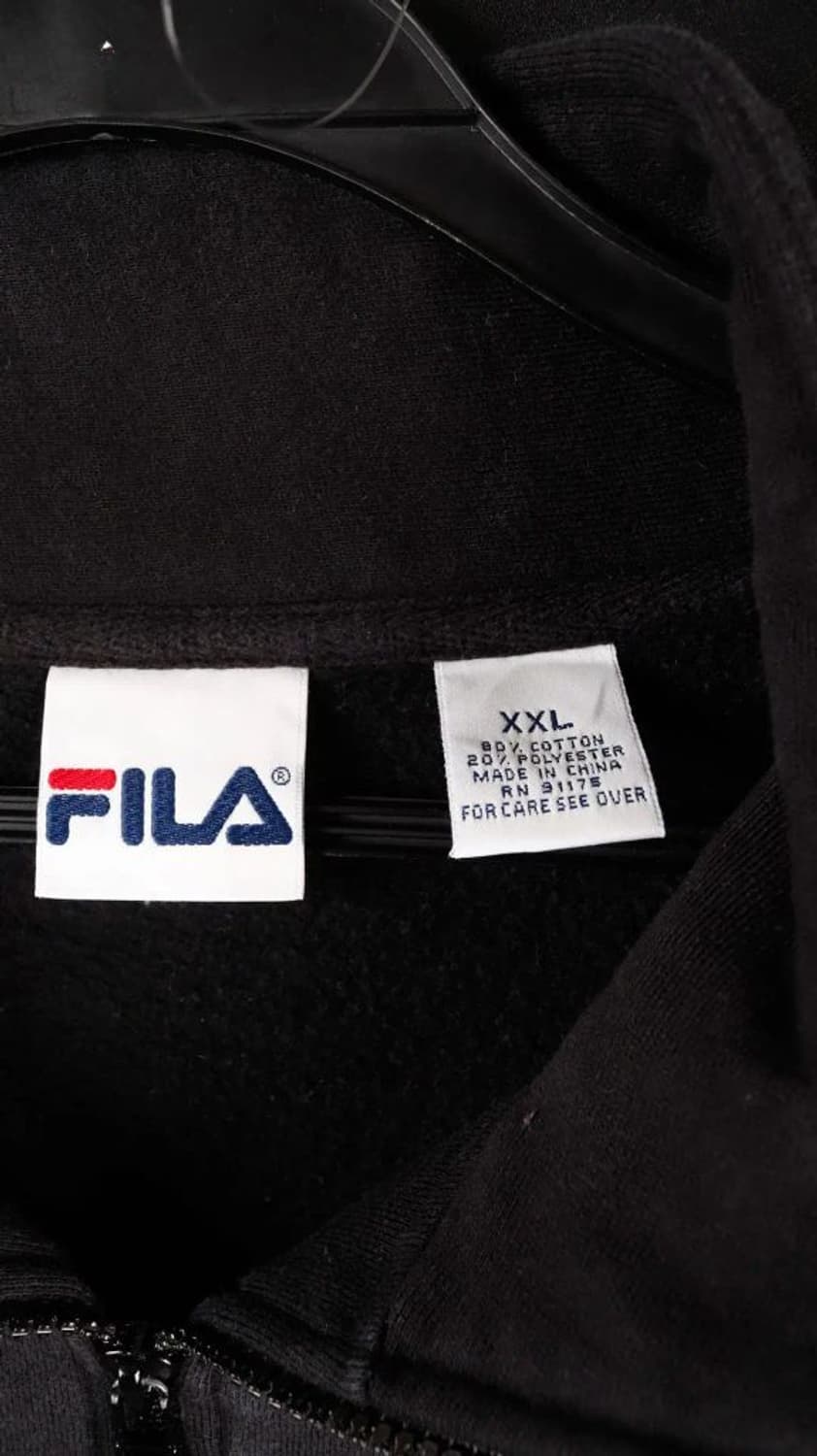 [2XL]휠라 블랙 집업 쟈켓 상품이미지9