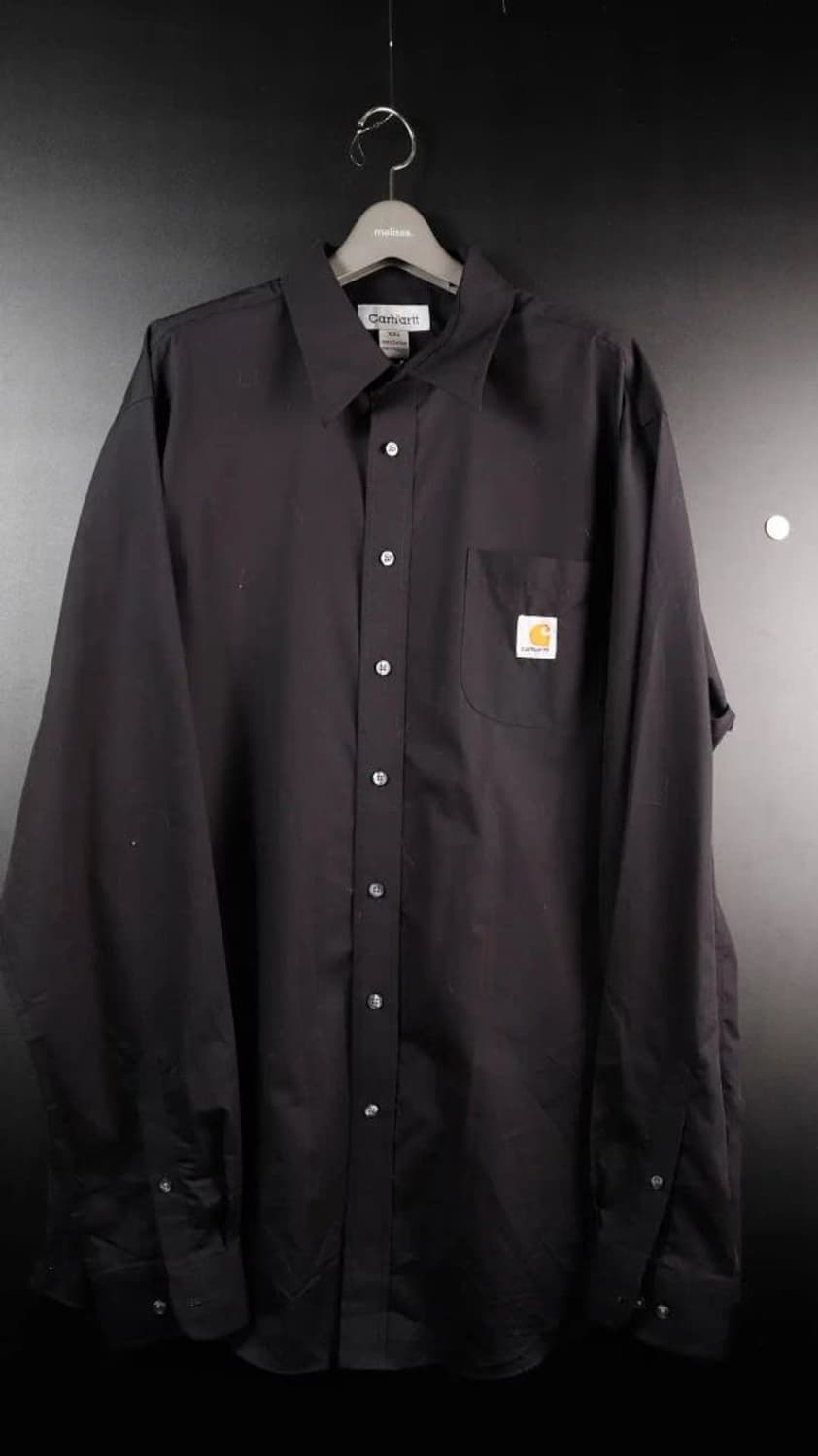 [2XL] 칼하트 원포켓 블랙 워크셔츠 상품이미지1