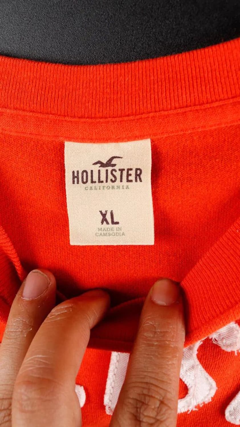 [XL] 홀리스터 주황Y2K 티셔츠 상품이미지3