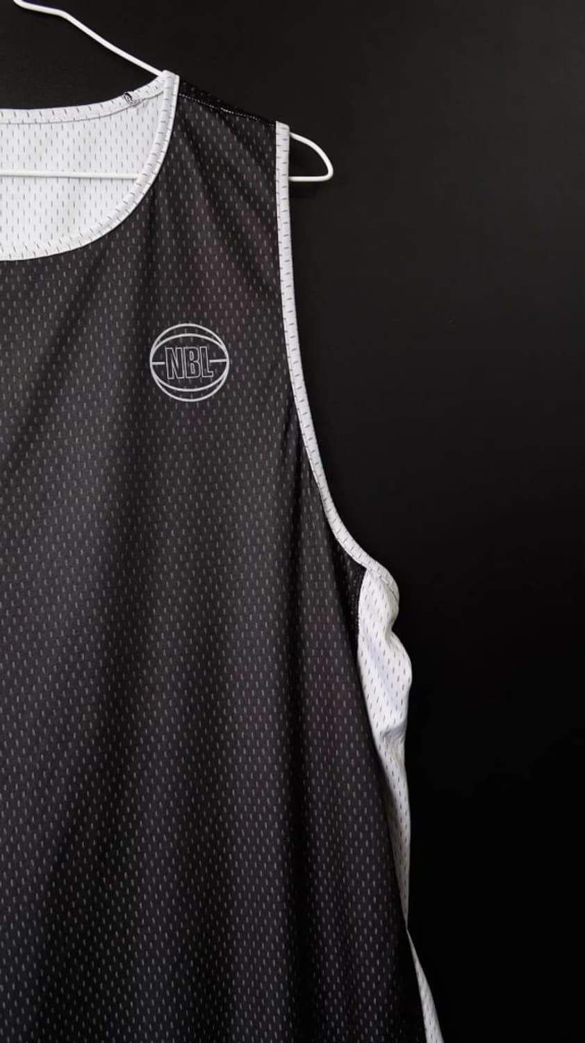 [XL]NBL 검흰 양면 농구져지 상품이미지2