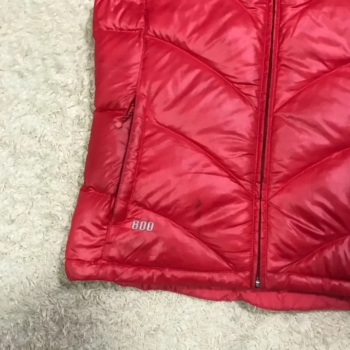 노스페이스 600 조끼 패딩 레드 상품이미지3