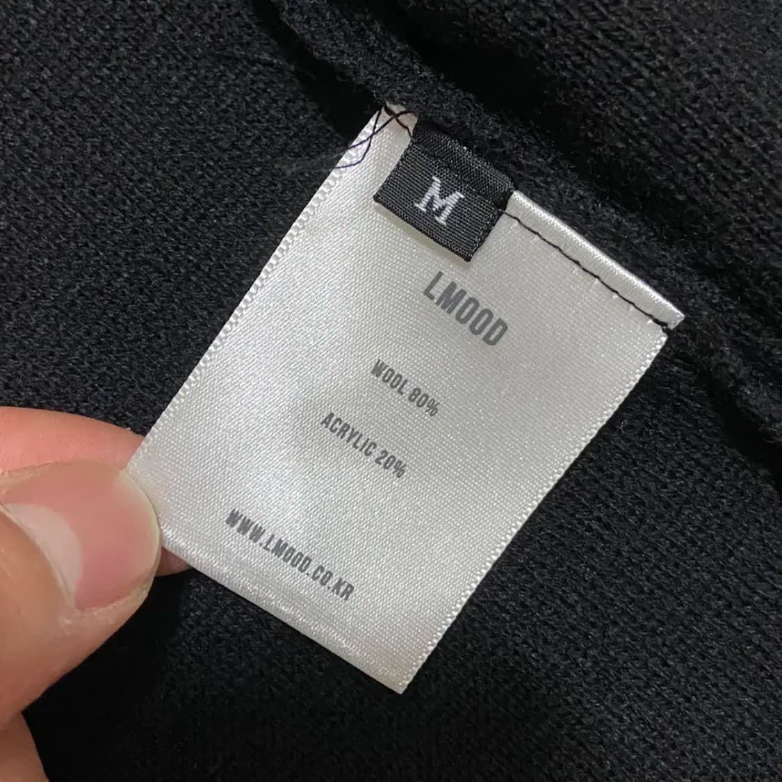 엘무드 가디건 블랙 m 상품이미지3