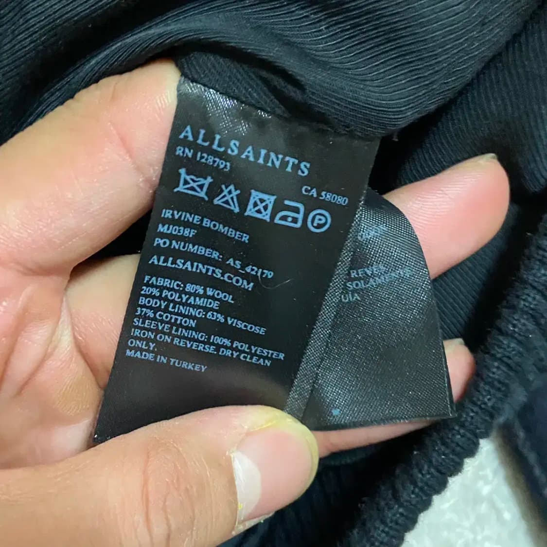올세인츠 체크 자켓 s 상품이미지3