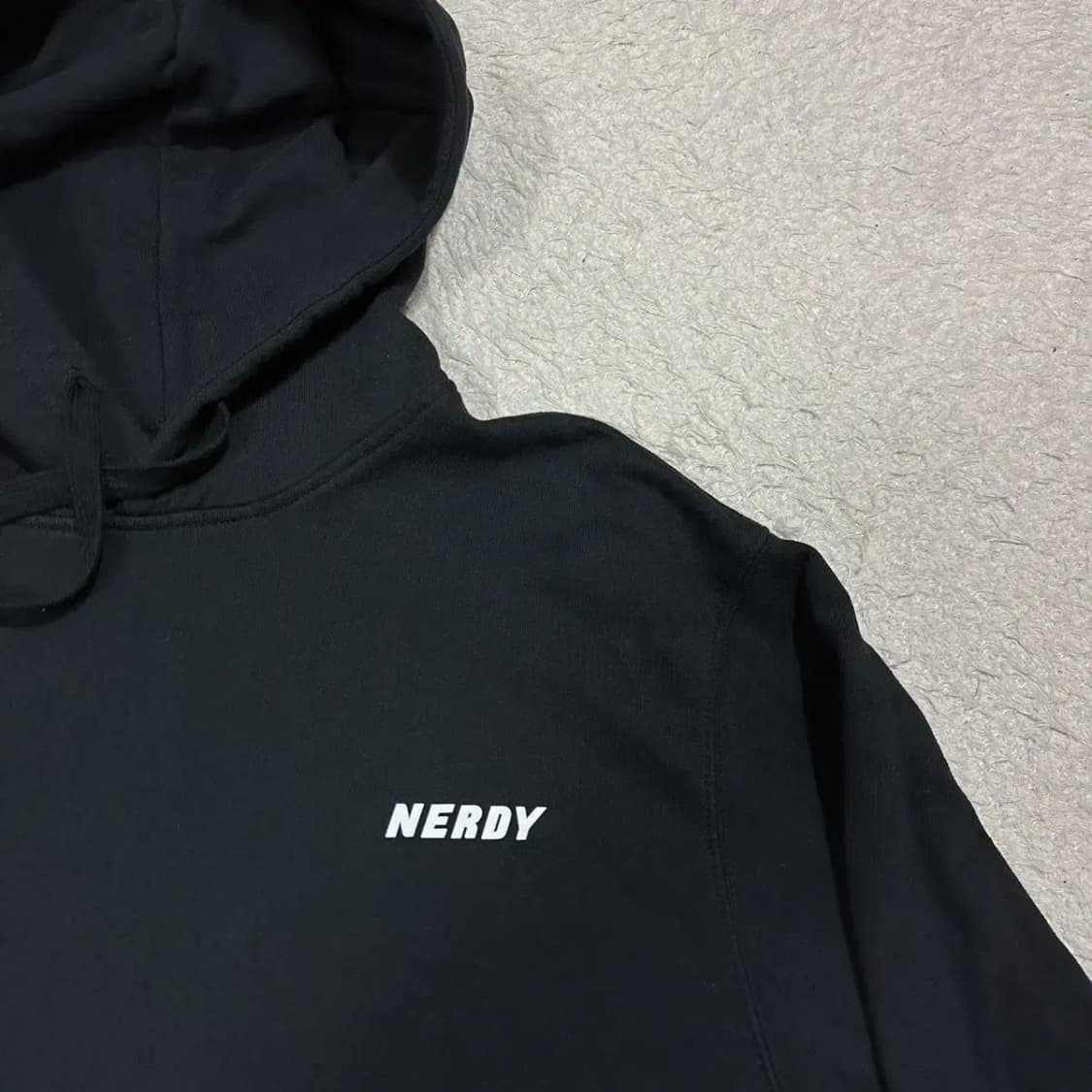 널디 후드티 블랙 xs 상품이미지2