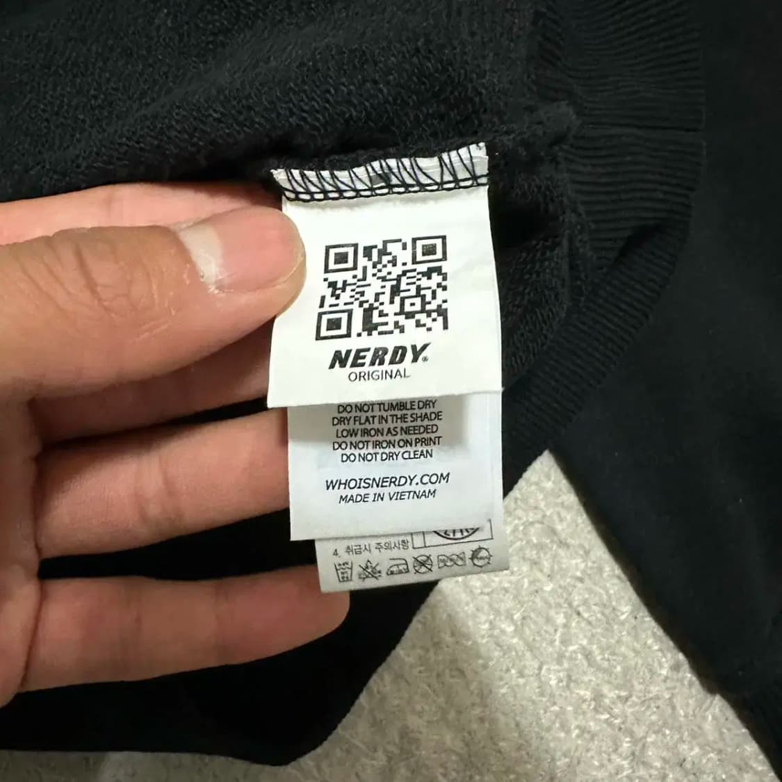널디 후드티 블랙 xs 상품이미지4