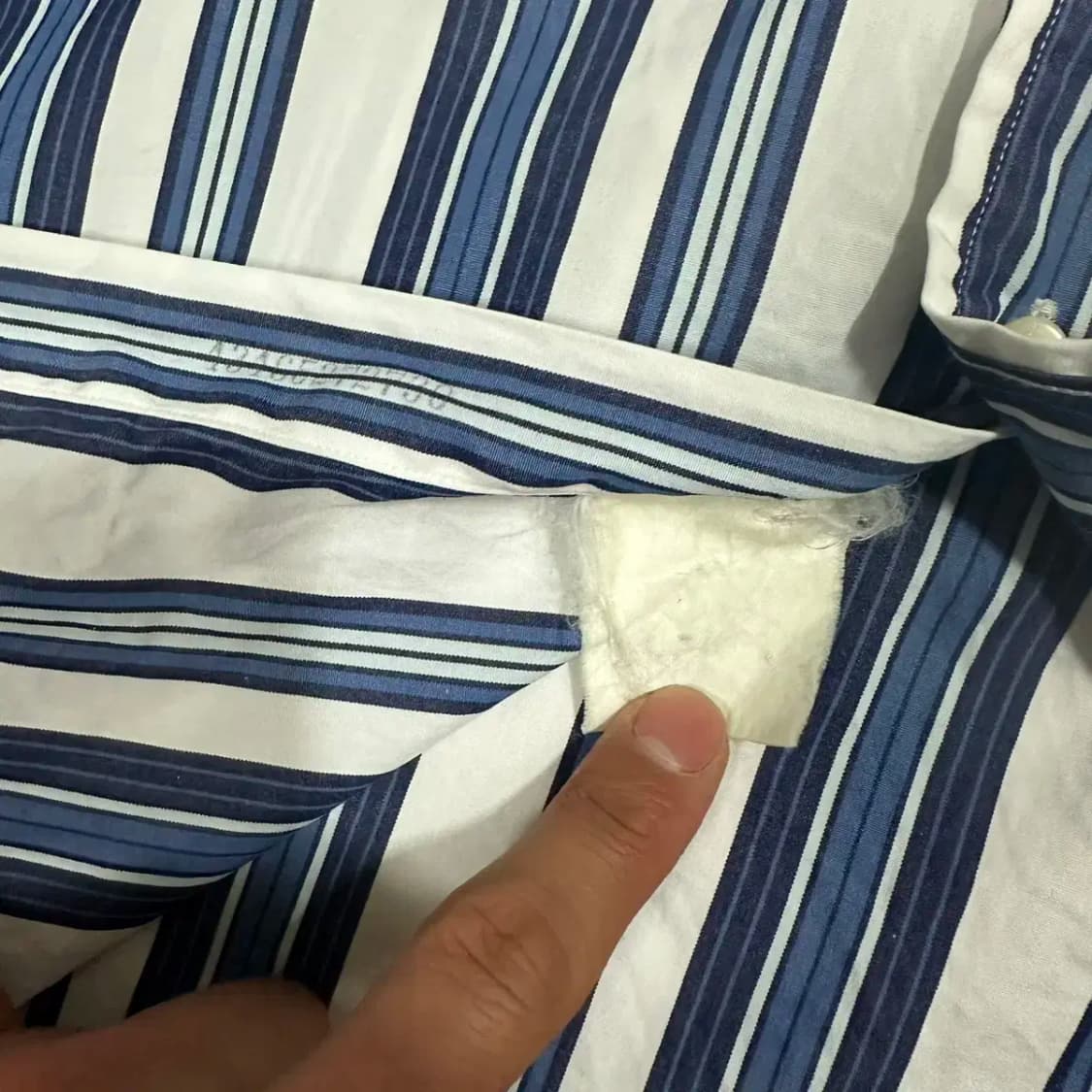 폴로 반팔 셔츠 스트라이프 오버핏 L 상품이미지4