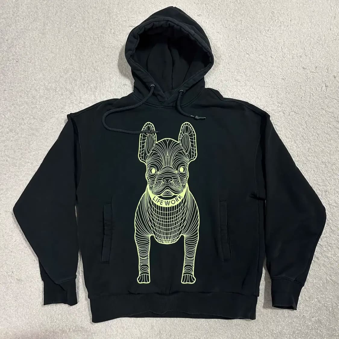 라이프워크 후드티 블랙 s 상품이미지1