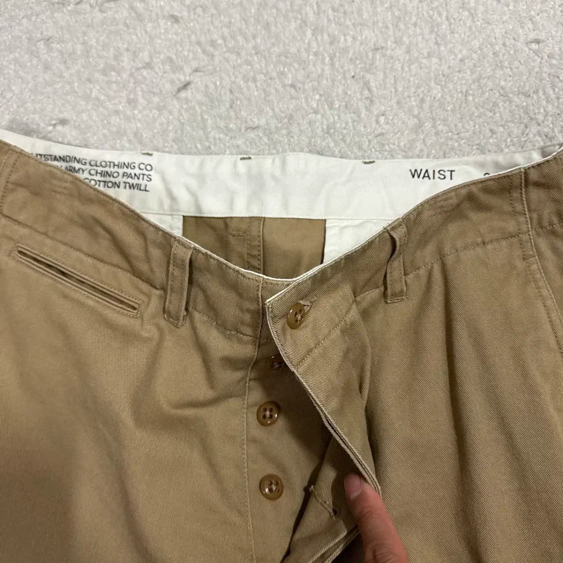 아웃스탠딩 면바지 치노 팬츠 32인치 상품이미지2