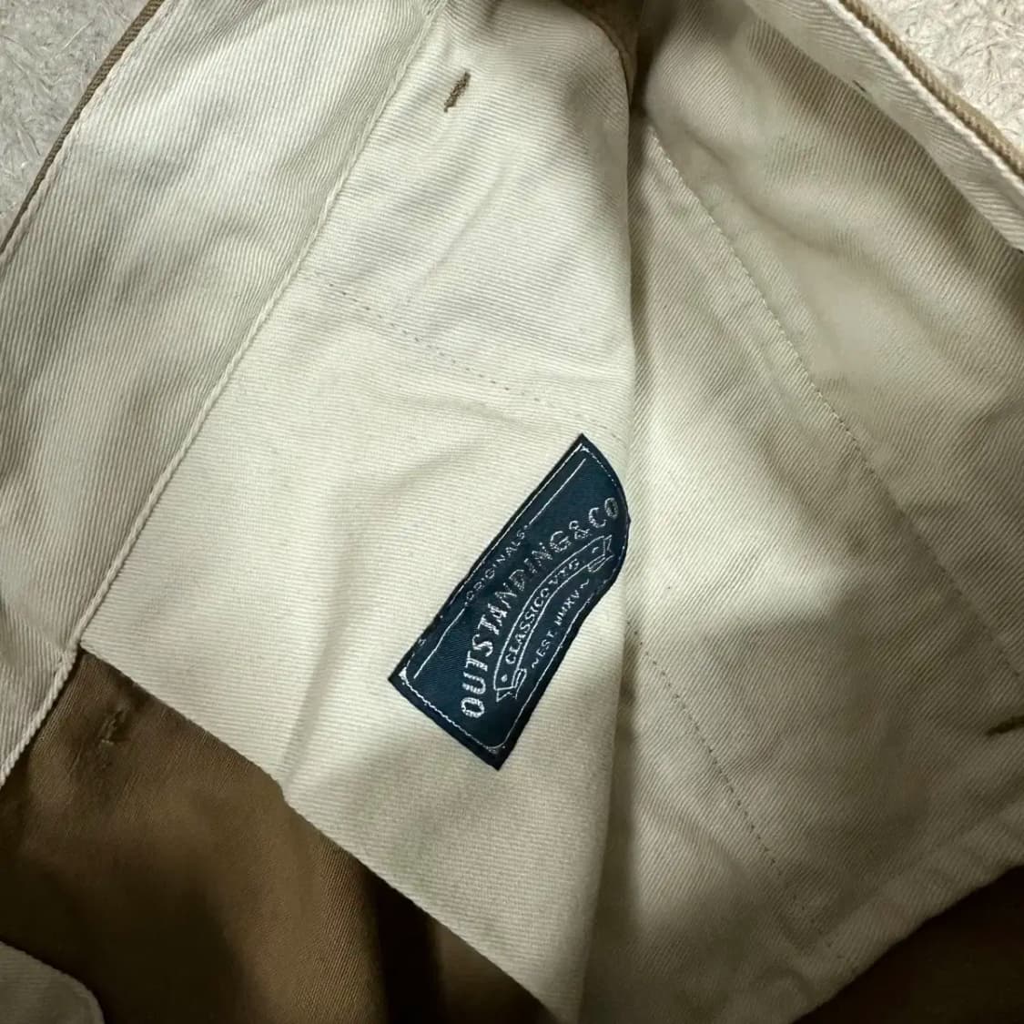 아웃스탠딩 면바지 치노 팬츠 32인치 상품이미지3