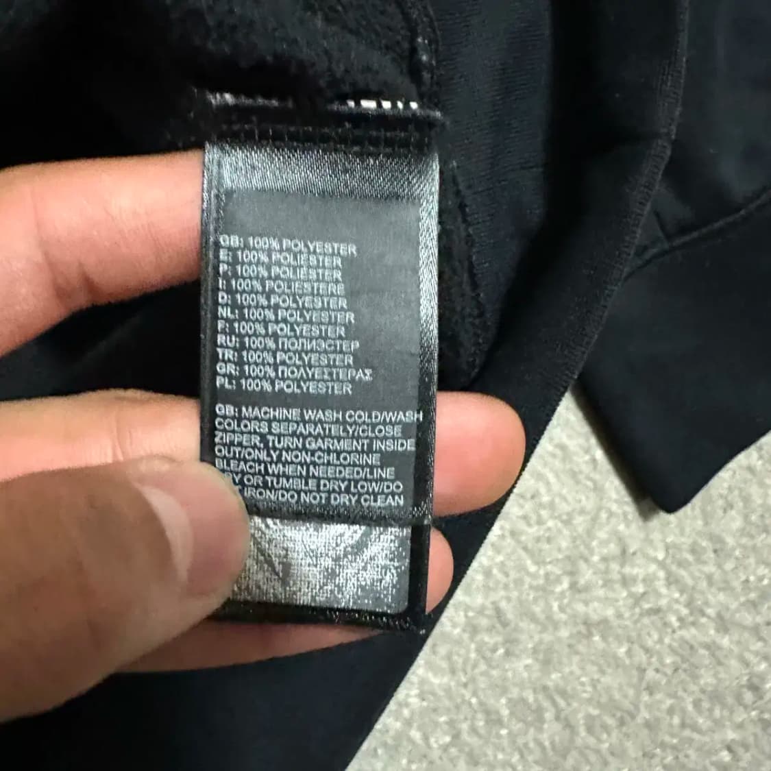 노스페이스 후드티 블랙 기모 L 상품이미지4