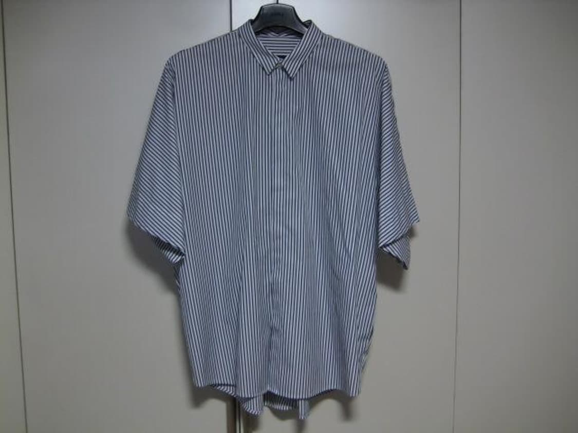 (46사이즈) 준지 juunj / 가오리소매 사이드지퍼 레터링셔츠 상품이미지8