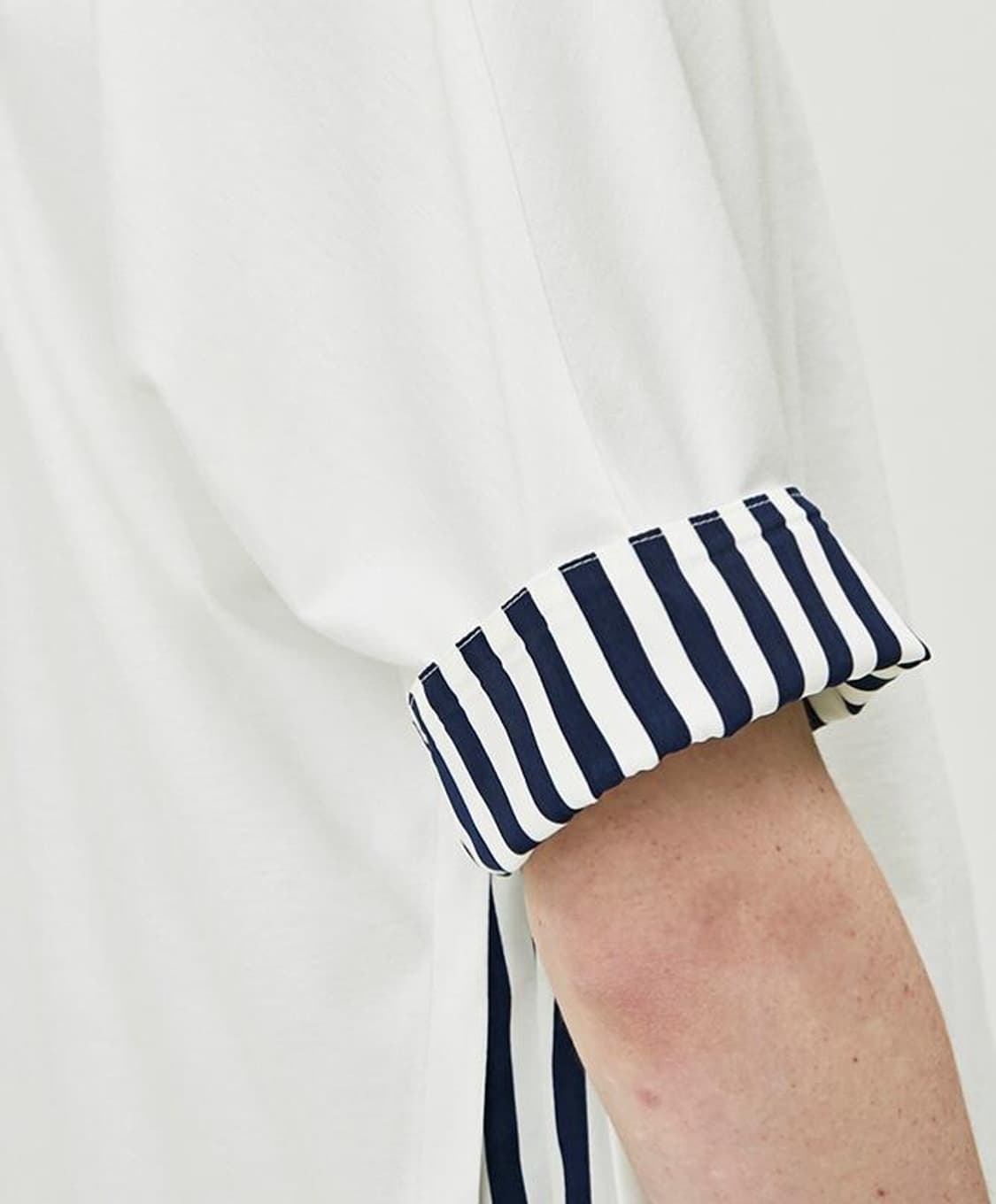 (100사이즈) 시스템옴므 / 스트라이프셔츠배색 티셔츠 상품이미지4