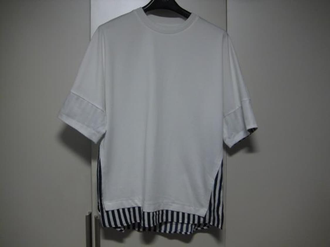 (100사이즈) 시스템옴므 / 스트라이프셔츠배색 티셔츠 상품이미지6