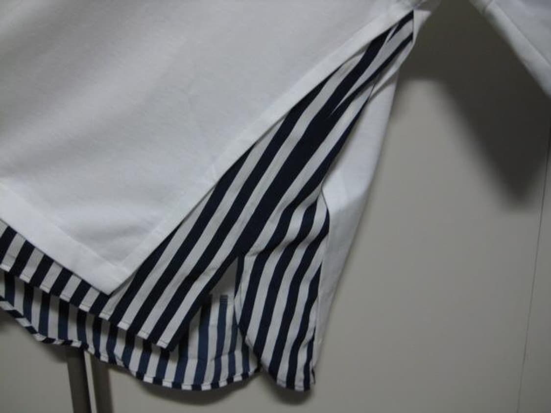 (100사이즈) 시스템옴므 / 스트라이프셔츠배색 티셔츠 상품이미지7