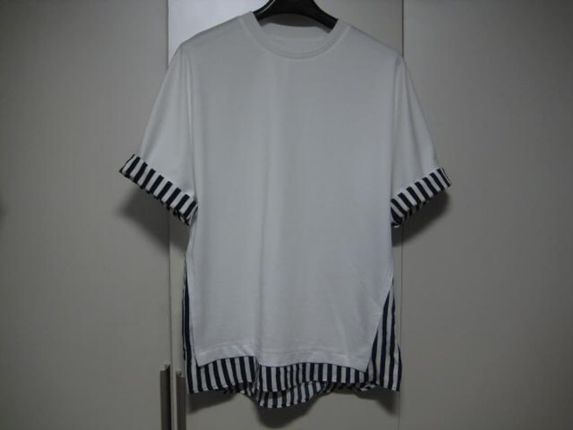 (100사이즈) 시스템옴므 / 스트라이프셔츠배색 티셔츠 상품이미지8