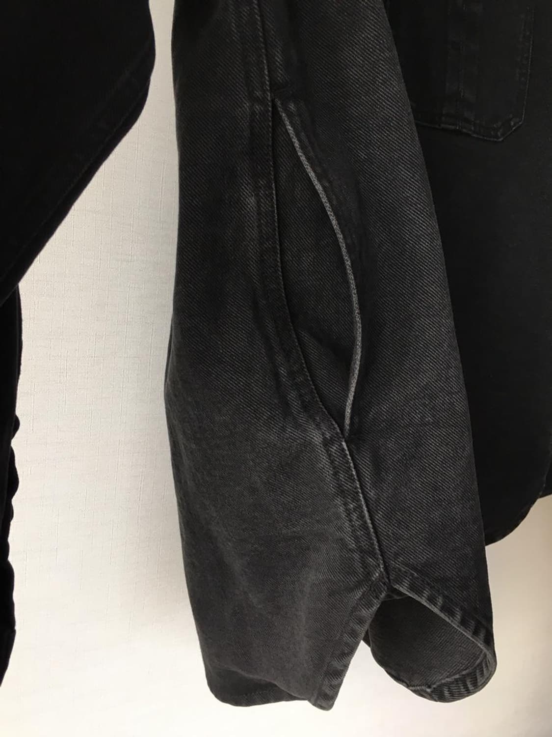 (48사이즈) 준지 juunj / 흑청 데님 셔츠 상품이미지5