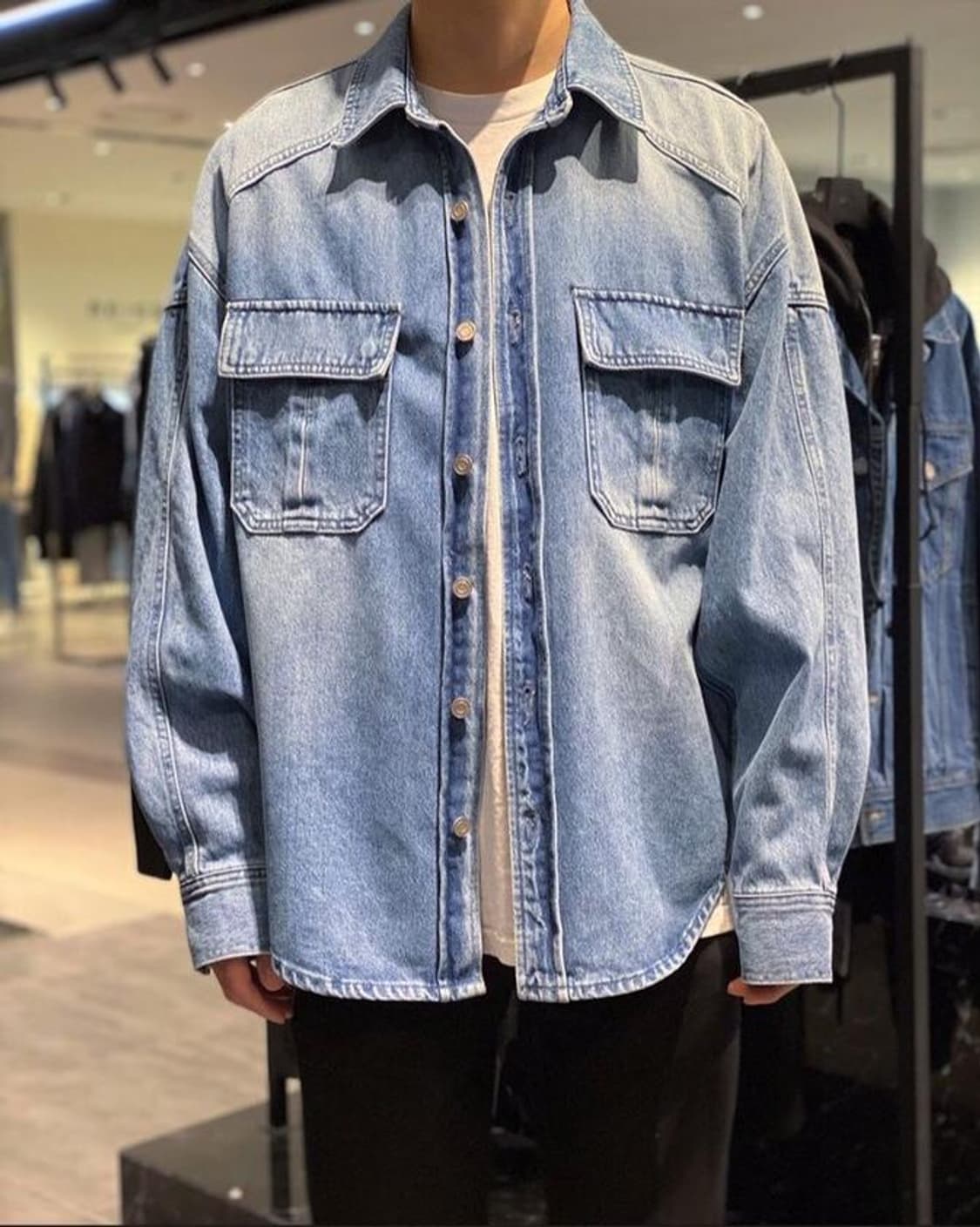 (50) 준지 juunj / 워싱 데님 셔츠 아우터 상품이미지1