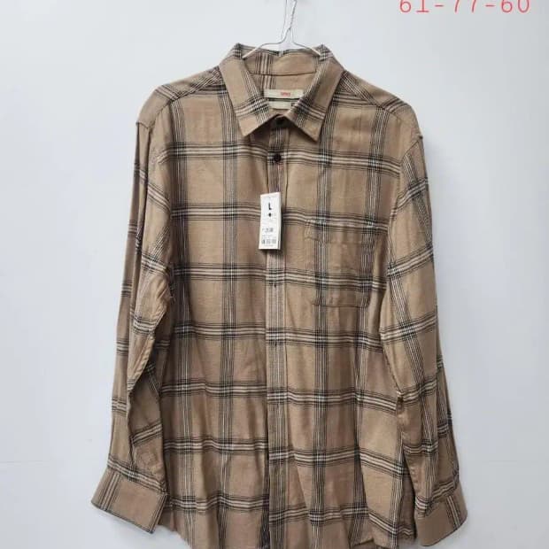 SPAO 스파오 L 100 춘추 체크셔츠, 실측61-77-60