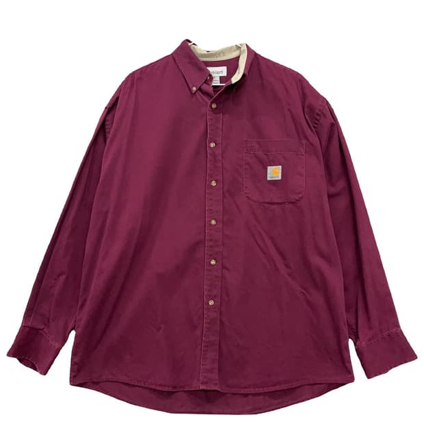 칼하트 90s 버건디 워크셔츠 105 K03577