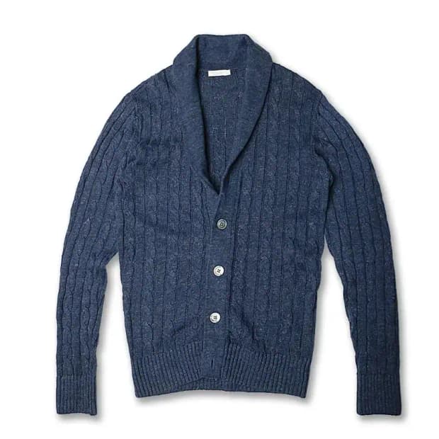 수트 서플라이 [Suit Supply] 린넨 코튼 니트 숄카라 가디건