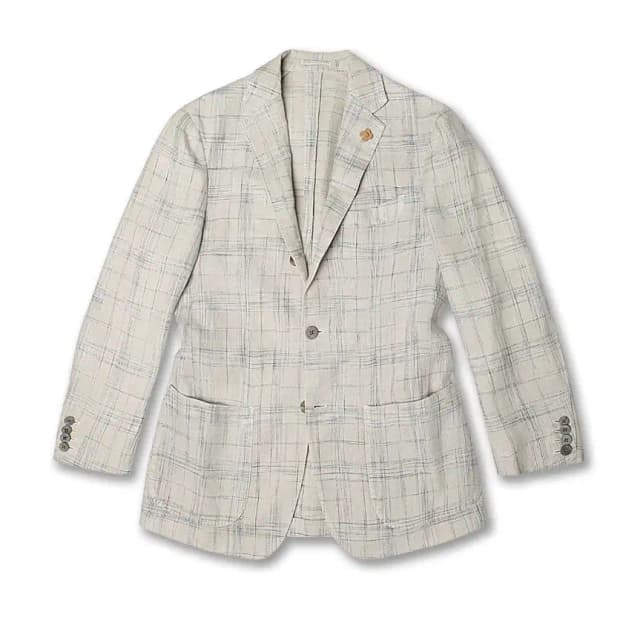 라르디니 [Lardini] 린넨 체크 이태리 자켓