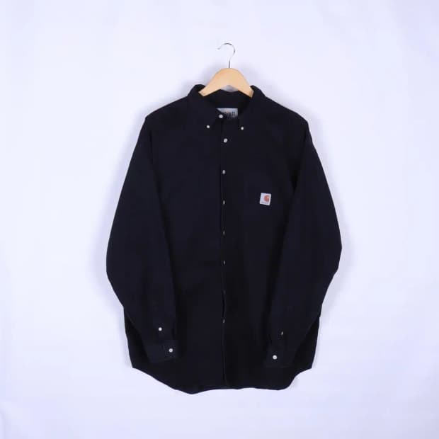 칼하트 오버핏 블랙셔츠 2XL
