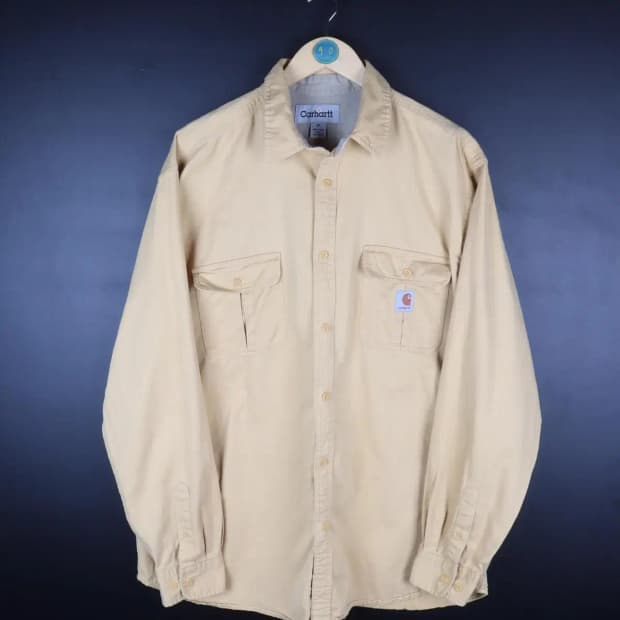[2XL] 칼하트 진노랑 오버핏 셔츠