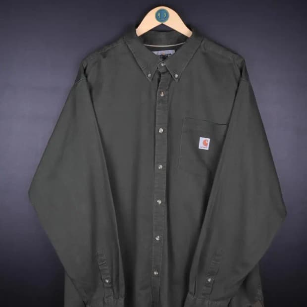 [2XL] 칼하트 곤카키 오버핏 셔츠