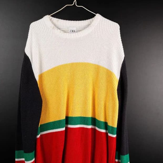 [2XL] 자라 오버핏 니트