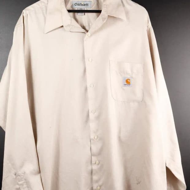 [2XL] 칼하트 아이보리 포켓셔츠