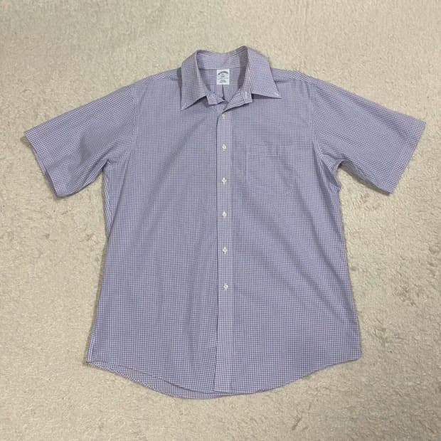 XL 브룩스브라더스 반팔 셔츠 체크