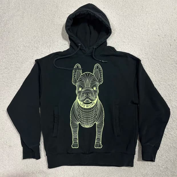 라이프워크 후드티 블랙 s