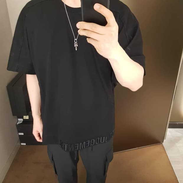 (m) 준지 juunj / 레터링자수 티셔츠