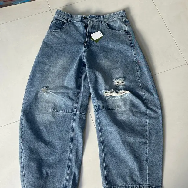 CURVED DENIM PANTS 데님 팬츠